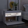 vidaXL TV-Schränke mit LED-Leuchten 2 Stk. Weiß 60x35x40cm 804410 Bild 5