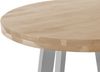 Esszimmertisch rund 130 cm Akazienholz naturfarben silber SOPHIA 134963636 Bild 3