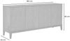 KAWOLA Sideboard COPAS 4 Türen Eiche furniert braun 85 x 40 x 180 cm Bild 5