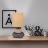 Tischlampe Wohnzimmer Tischleuchte Schlafzimmer Keramik Stoff Beige 3045227 Bild 3