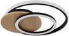 LED Deckenleuchte, Holz, natur, schwarz, L 38 cm Bild 5