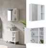 Badspiegelschrank Leano Weiß 60 x 60 cm Vicco Bild 2