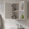 Badspiegelschrank Leano Weiß 60 x 60 cm Vicco Bild 5