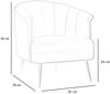 Bronx71 Stillsessel Amy Samt beige Bild 5
