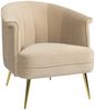 Bronx71 Stillsessel Amy Samt beige Bild 2