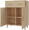 vidaXL Sideboard Sonoma-Eiche 69,5x34x89 cm Holzwerkstoff 812189 Bild 4
