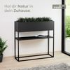 osoltus Pflanzkasten Raumteiler cube Black Schwarz Konsole 80 cm Bild 2