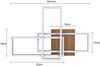 ZMH LED Deckenlampe Wohnzimmer Deckenleuchte - Wohnzimmerlampe Schlafzimmer Dimmbar 64CM Schwarz Holz Schlafzimmerlampe mit Fernbedienung Modern Design Rechteckig für Esszimmer Arbeitszimmer Bild 3