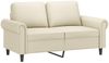 vidaXL 3-tlg. Sofagarnitur mit Kissen Creme Kunstleder 3202166 Bild 3