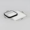 ZMH LED Deckenleuchte Schlafzimmer Deckenlampe - 3000K Warmweiß Schlafzimmerlampe 15W Modern Acryl Wohnzimmerlampe Rund Schwarz Design Deckenbeleuchtung für Wohnzimmer Esszimmer Küche Flur Bild 4