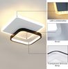 ZMH LED Deckenleuchte Schlafzimmer Deckenlampe - 3000K Warmweiß Schlafzimmerlampe 15W Modern Acryl Wohnzimmerlampe Rund Schwarz Design Deckenbeleuchtung für Wohnzimmer Esszimmer Küche Flur Bild 5