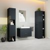 GARLIVO Badezimmer-Set Badezimmerschrank GLC2, hängend, stehend, Anthrazit, Breite 31,5 cm Bild 3