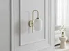 Vente-unique - LOUXOR Wall light Metall WeißGold - B 14 cm x H 41 cm x L 25 cm Bild 5