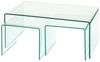 Concept GmbH Couchtisch in Klarglas, Glas - 90x38x50cm (BxHxT) Bild 2