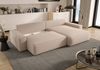Ecksofa Schlafsofa Sofa WALKEN Stoff Aragon Dunkelblau Ottomane Rechts Bild 3