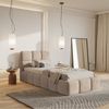 Selsey 'Cloudy' Polsterbett 90x200 cm, Bettkasten & Lattenrost, Samt Beige Bild 3