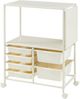 Rollwagen Sørfold mit Kästen 100x37x85cm Weiß [en. casa] Bild 4