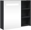 vidaXL Spiegelschrank mit LED-Beleuchtung Schwarz 60x13x52 cm 357971 Bild 2