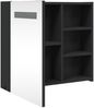 vidaXL Spiegelschrank mit LED-Beleuchtung Schwarz 60x13x52 cm 357971 Bild 5