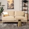 Bronx71 Samt Sofa Denver 2,5-Sitzer beige Bild 3