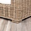 Lounge Sessel LIVING Kubu-Grey Rattan in Grey ca. B90cm mit Kissen Bild 3