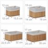 Relaxdays Aufbewahrungskorb Bambus 6er Set Bild 5