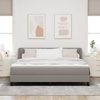 vidaXL Boxspringbett mit Kopfteil Taupe 180 x 200 cm Stoff 3340042 Bild 3