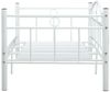 vidaXL Tagesbett-Rahmen Weiß Metall 90×200 cm [286136] Bild 4