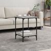Couchtisch, Sofatisch Grau Sonoma 40x40x55 cm Holzwerkstoff Bild 2