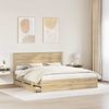 vidaXL Bettrahmen Sonoma-Eiche 200 x 200 cm Ingenieurs Holz 3409824 Bild 3