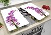 WENKO Herd-Abdeckplatte Universal Modell Orchideenblüte, Glas, (Set, 2 tlg), Herdabdeckung für alle Herdarten, kratzfest, mit rutschfesten Füßen Bild 3