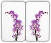 WENKO Herd-Abdeckplatte Universal Modell Orchideenblüte, Glas, (Set, 2 tlg), Herdabdeckung für alle Herdarten, kratzfest, mit rutschfesten Füßen Bild 2