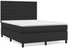 vidaXL Boxspringbett mit Matratze Schwarz 140x190 cm Kunstleder 3142839 Bild 2