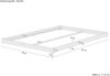 Niedrigbett unbehandeltes Holz 140x200 Fichte Tanne V-60.47N-14ohne Zubehör Bild 4