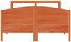 vidaXL Massivholzbett ohne Matratze Wachsbraun 160x200 Kiefernholz 3306221 Bild 4