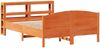 vidaXL Massivholzbett ohne Matratze Wachsbraun 160x200 Kiefernholz 3306221 Bild 3