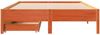 vidaXL Massivholzbett ohne Matratze Wachsbraun 150x200 cm Kiefernholz 3301709 Bild 4