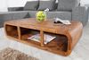 Puristischer Couchtisch MOHIT ca. 100x50cm massiv Sheesham TV-Board Palisander Bild 4