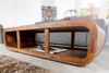 Puristischer Couchtisch MOHIT ca. 100x50cm massiv Sheesham TV-Board Palisander Bild 5