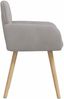 vidaXL Esszimmerstühle 2 pcs Bouclé Hellgrau 59 x 57 x 85 cm 42034324 Bild 4