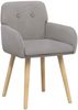 vidaXL Esszimmerstühle 2 pcs Bouclé Hellgrau 59 x 57 x 85 cm 42034324 Bild 2