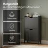 Bellamio 'Ceyhan' Schuhschrank mit 2 Klappen, schmales Schuhregal, schwarz, 50x19x90 cm, Schuhkipper für 4 paar Schuhe Bild 5