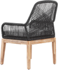 Set mit 2 Stühlen und Sitzkissen OLBIA Kunststoff Schwarz Bild 5