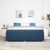 vidaXL Bettrahmen mit Matratze Blau 200 x 200 cm Stoff 3398437 Bild 3