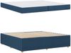 vidaXL Bettrahmen mit Matratze Blau 200 x 200 cm Stoff 3398437 Bild 4