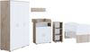 nonjoo Lani Set 8: best. aus Babybett, Kommode, Wickelaufsatz, Wandboard, Regal mit 3 Fächern und Kleiderschrank 3-trg. Bild 4