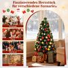 120 cm Künstlicher Weihnachtsbaum mit Beleuchtung & Sternspitze Mini Tannenbaum Christbaum Bild 4