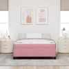 vidaXL Bettrahmen mit Matratze Rosa 160 x 200 cm Stoff 3399077 Bild 4