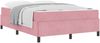 vidaXL Bettrahmen mit Matratze Rosa 160 x 200 cm Stoff 3399077 Bild 3