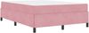 vidaXL Bettrahmen mit Matratze Rosa 160 x 200 cm Stoff 3399077 Bild 2